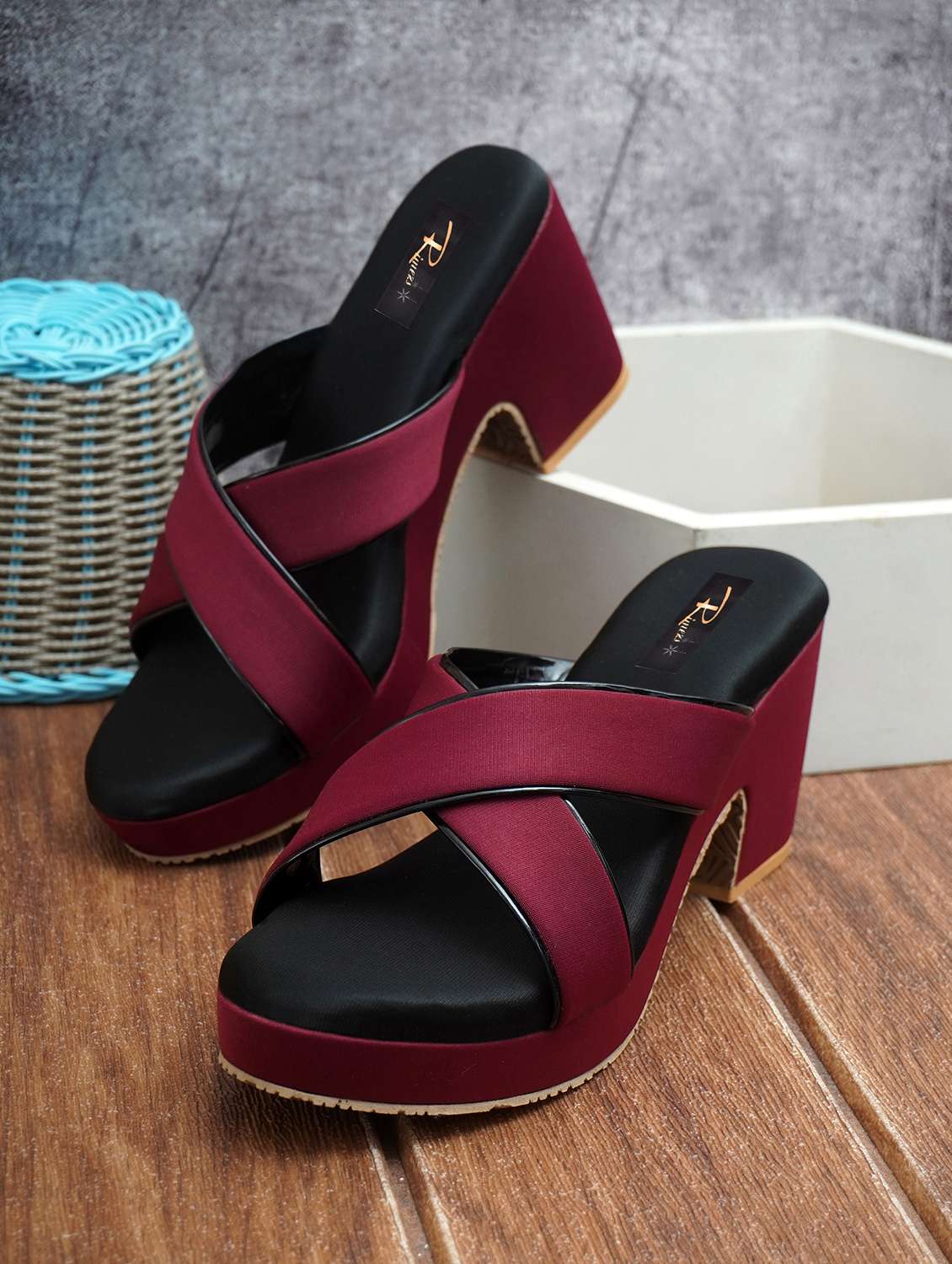 women red slip on sandal