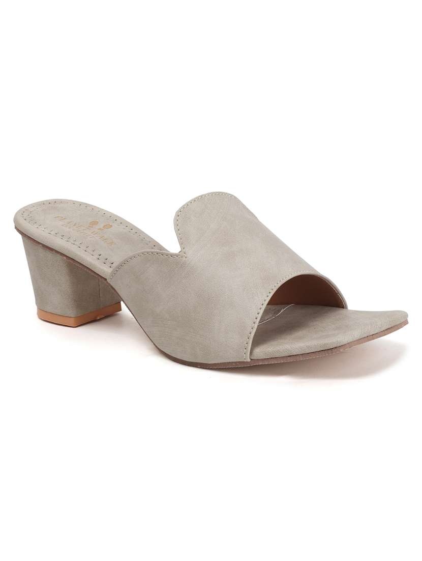 women slip on block heel sandal - 22142050 - Standard Image - 3