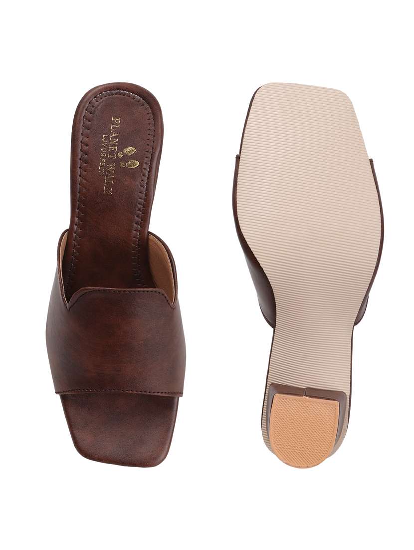 women slip on block heel sandal - 22142052 - Standard Image - 5