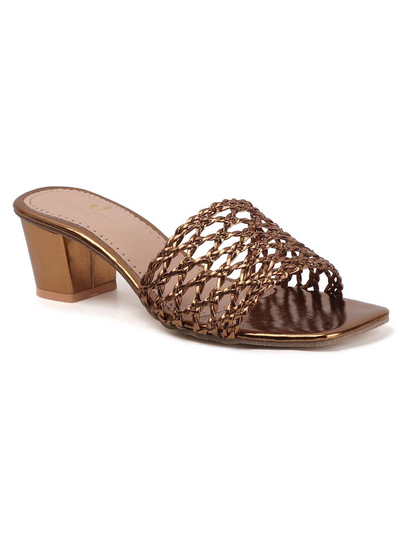 women slip on block heel sandal - 22142054 - Standard Image - 3
