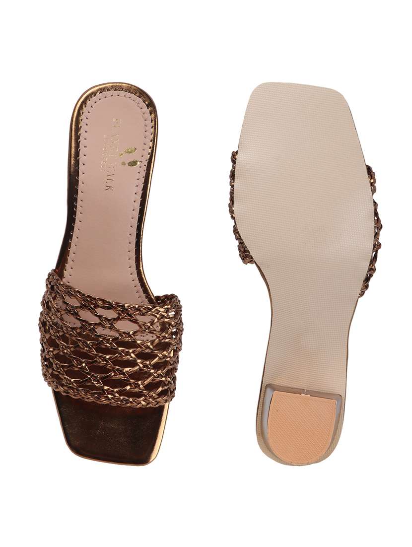women slip on block heel sandal - 22142054 - Standard Image - 5
