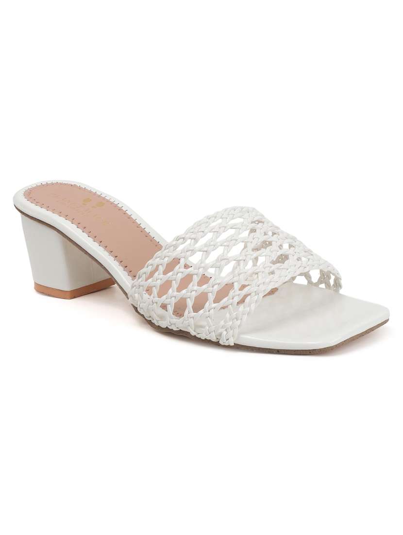 women slip on block heel sandal - 22142055 - Standard Image - 3