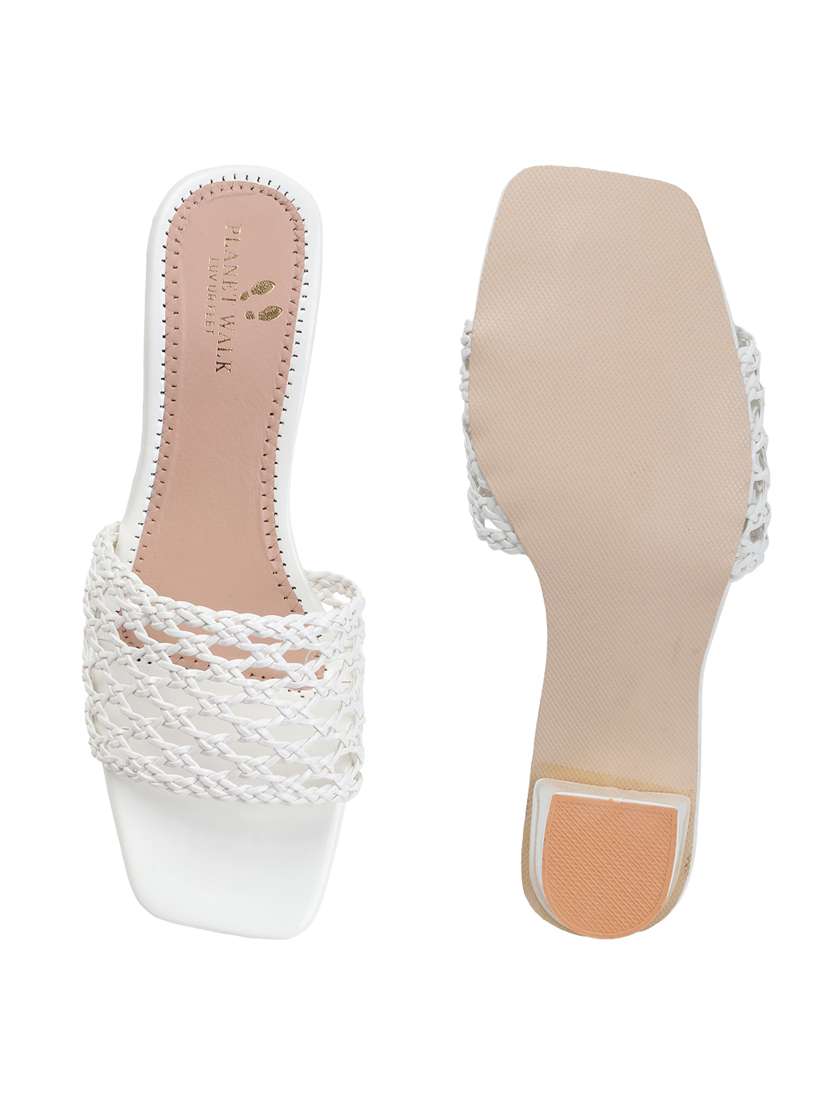 women slip on block heel sandal - 22142055 - Standard Image - 5