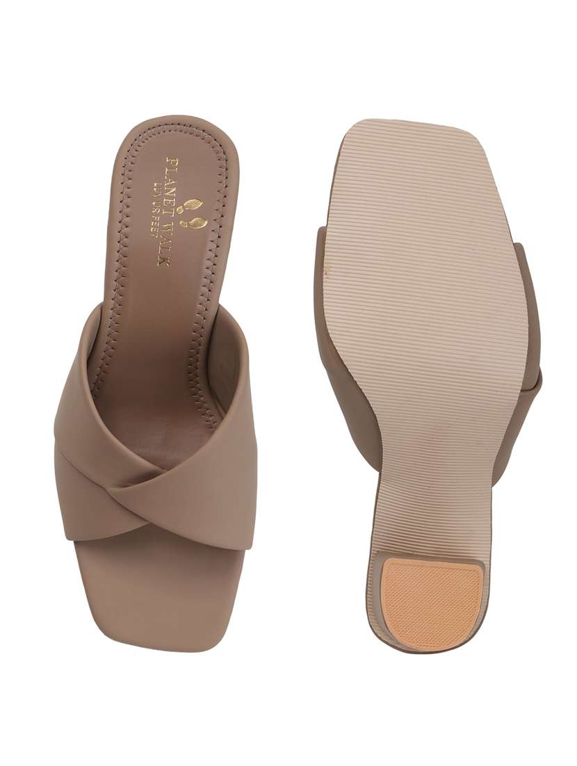 women slip on block heel sandal - 22142056 - Standard Image - 5