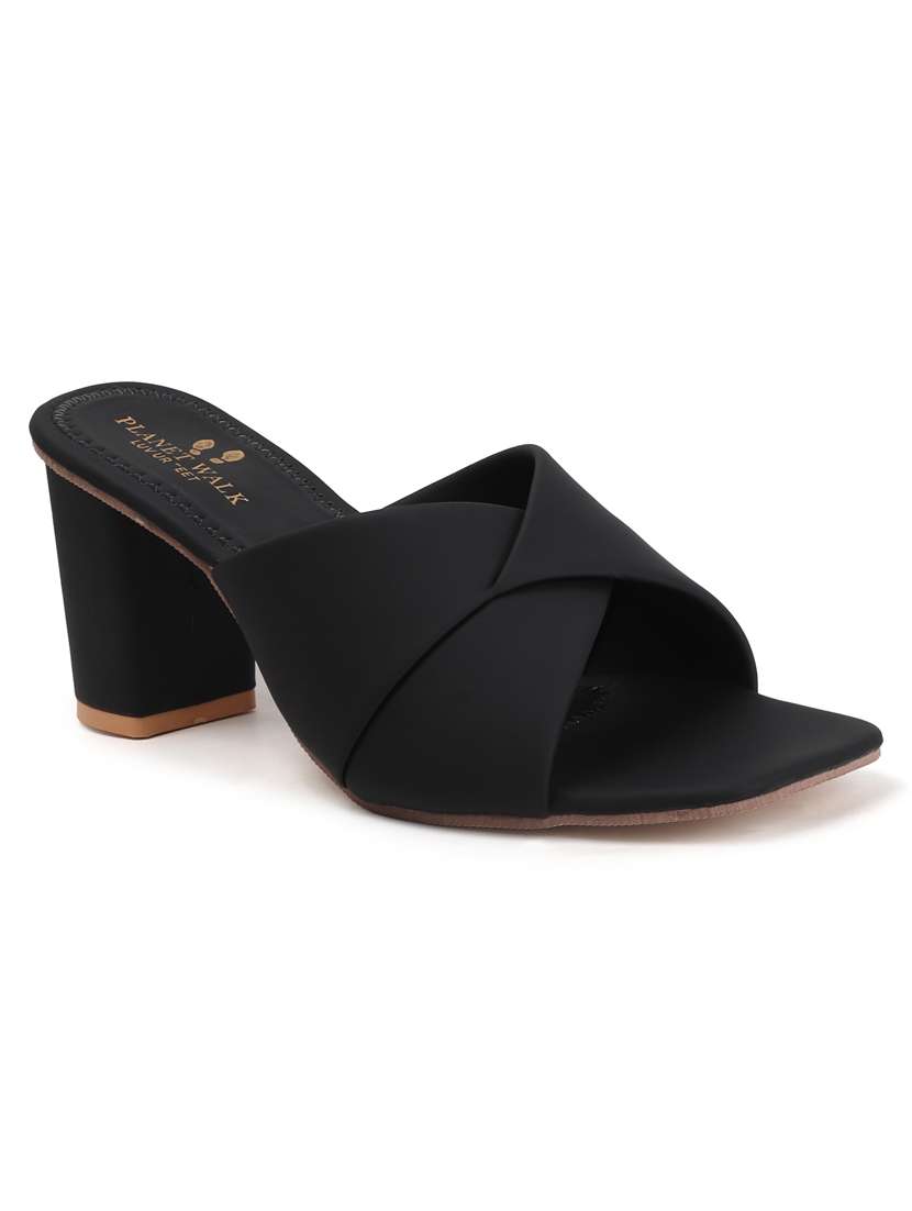 women slip on block heel sandal - 22142057 - Standard Image - 3