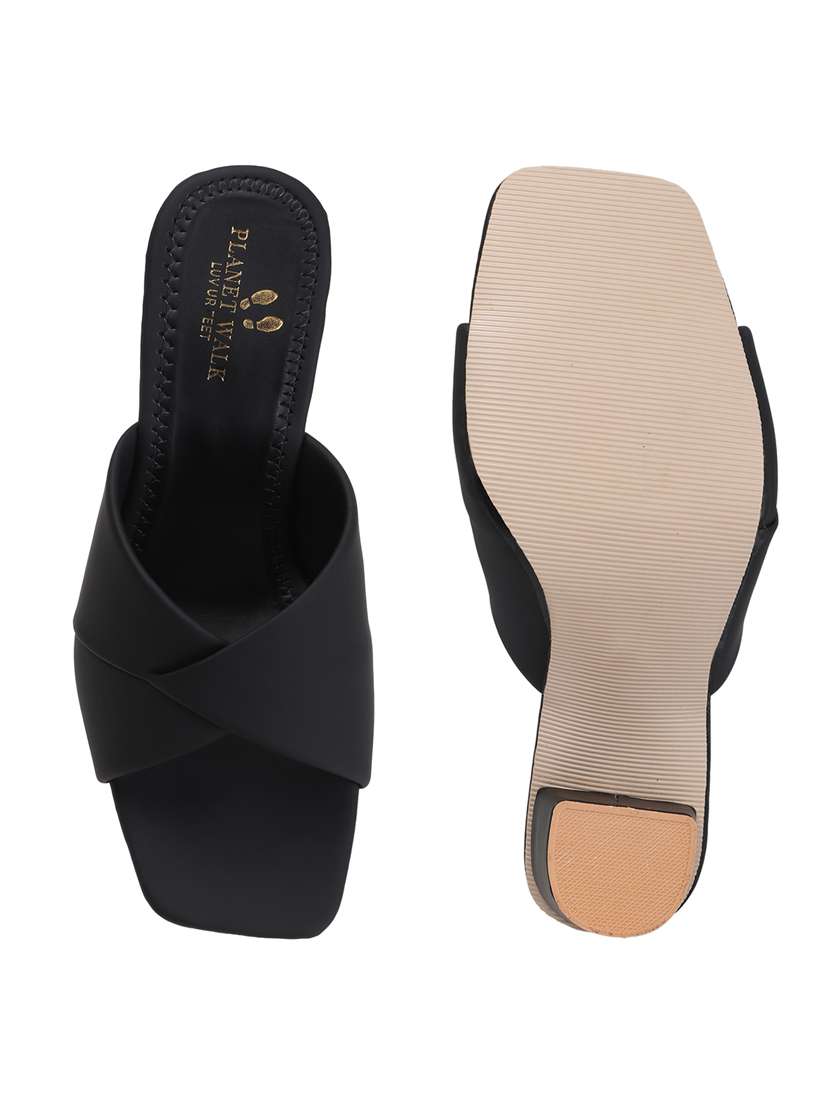 women slip on block heel sandal - 22142057 - Standard Image - 5
