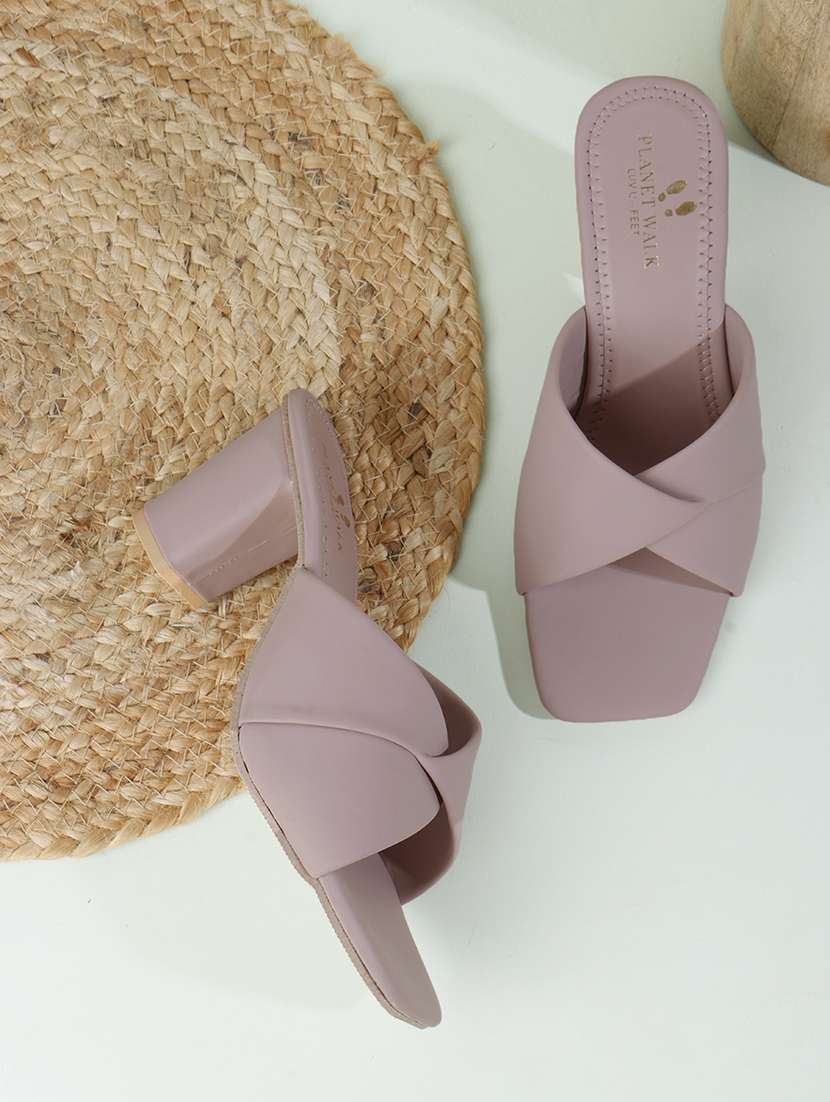 women slip on block heel sandal - 22142058 -  Zoom Image - 0