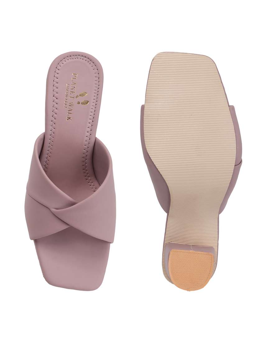 women slip on block heel sandal - 22142058 - Standard Image - 5