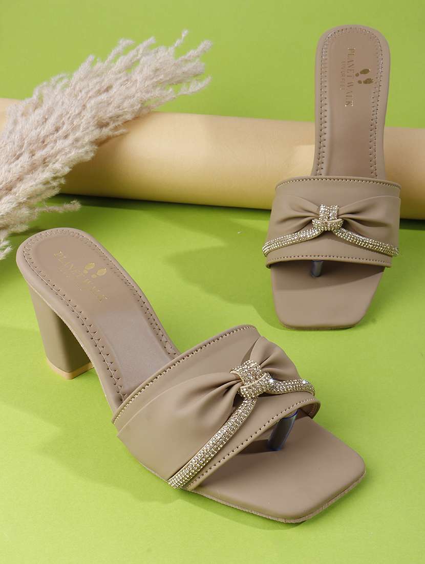 women slip on block heel sandal - 22142059 -  Zoom Image - 0
