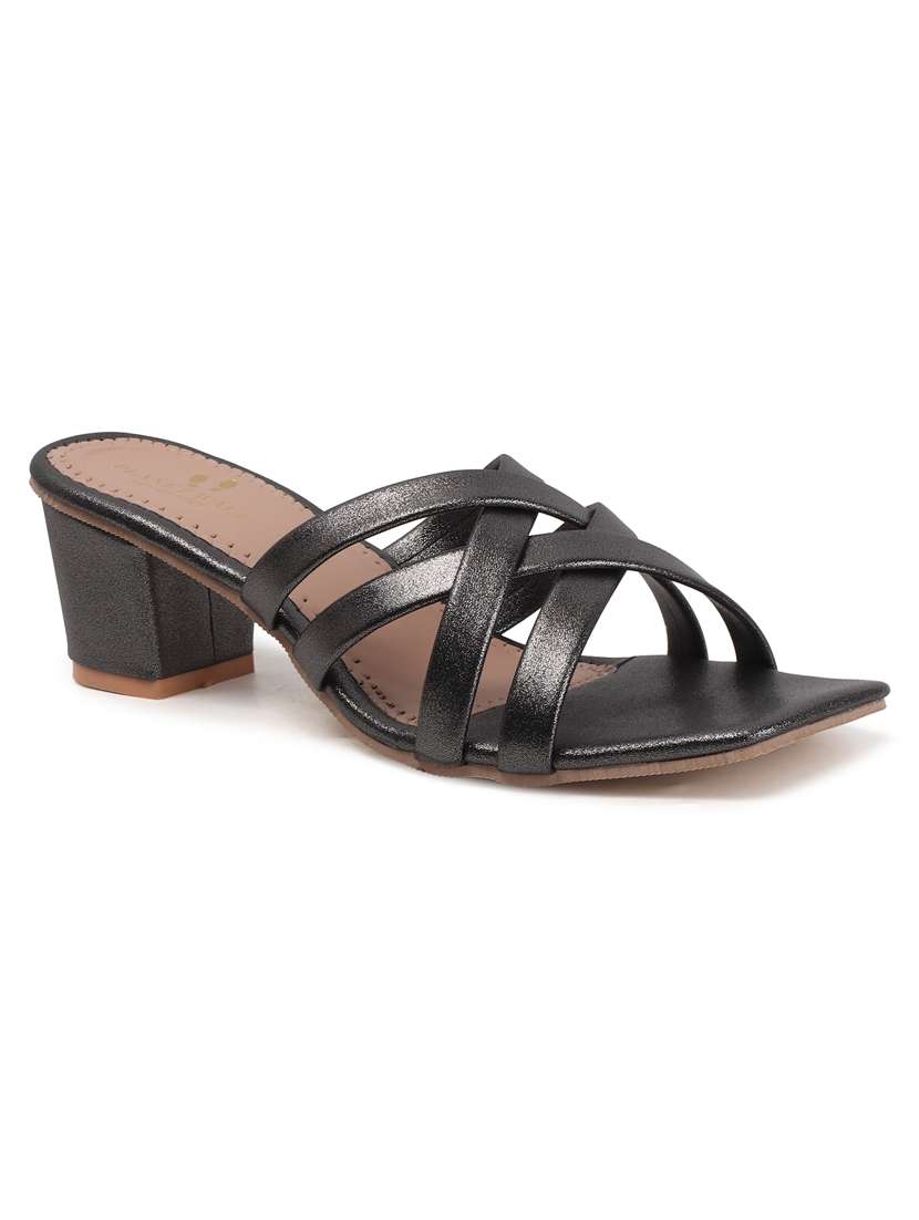 women slip on block heel sandal - 22142062 - Standard Image - 3