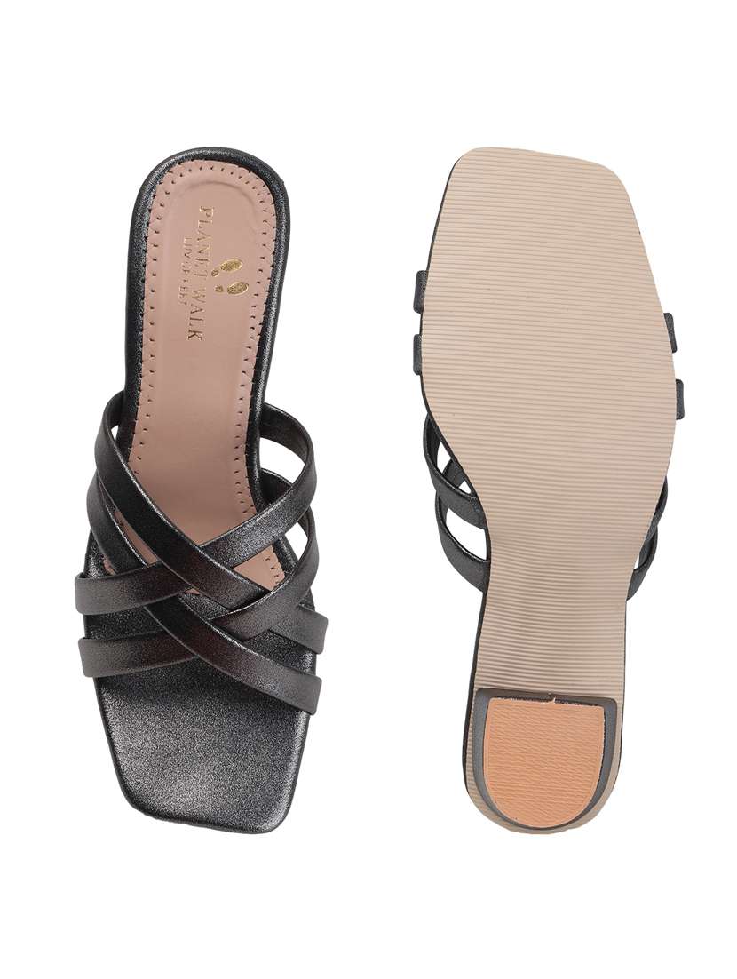 women slip on block heel sandal - 22142062 - Standard Image - 5