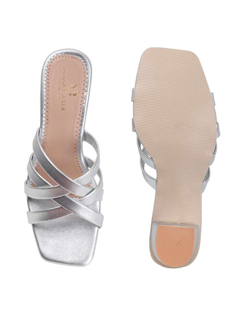 women slip on block heel sandal - 22142063 - Standard Image - 5