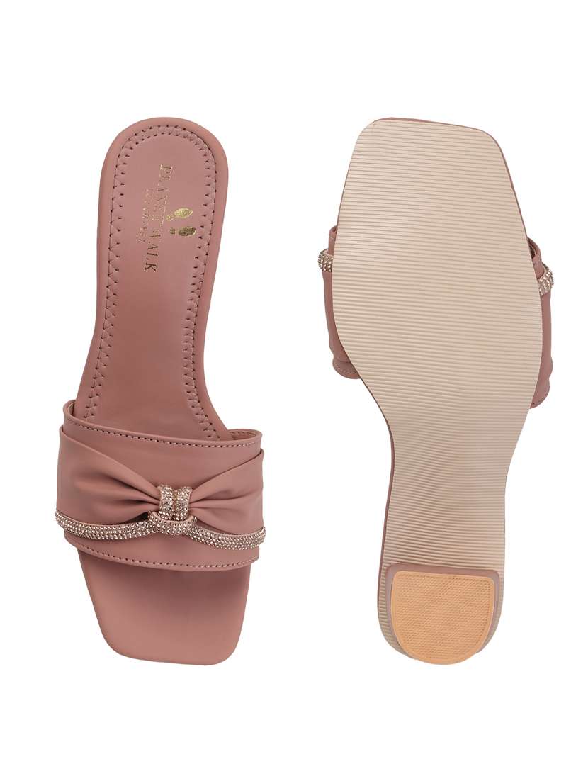 women slip on block heel sandal - 22142064 - Standard Image - 5