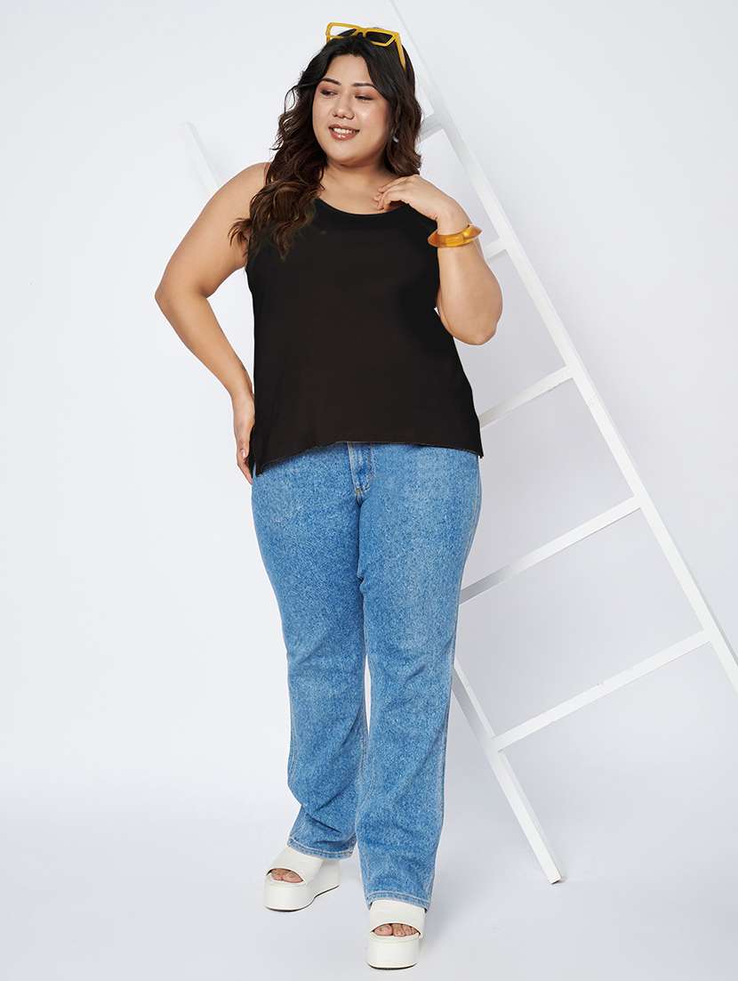 women plus size solid sleeveless camisole - 22142339 - Standard Image - 3