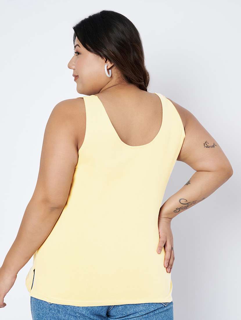 women plus size solid sleeveless camisole - 22142340 - Standard Image - 3