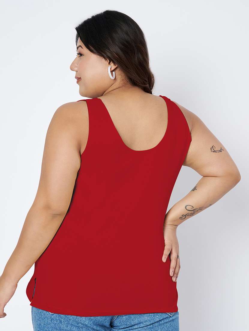women plus size solid sleeveless camisole - 22142343 - Standard Image - 3