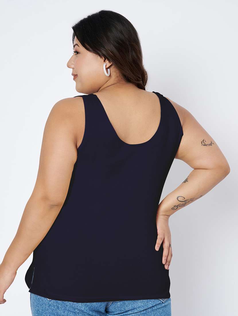 women plus size solid sleeveless camisole - 22142344 -  Standard Image - 3