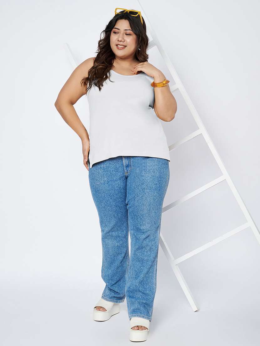women plus size solid sleeveless camisole - 22142346 - Standard Image - 5
