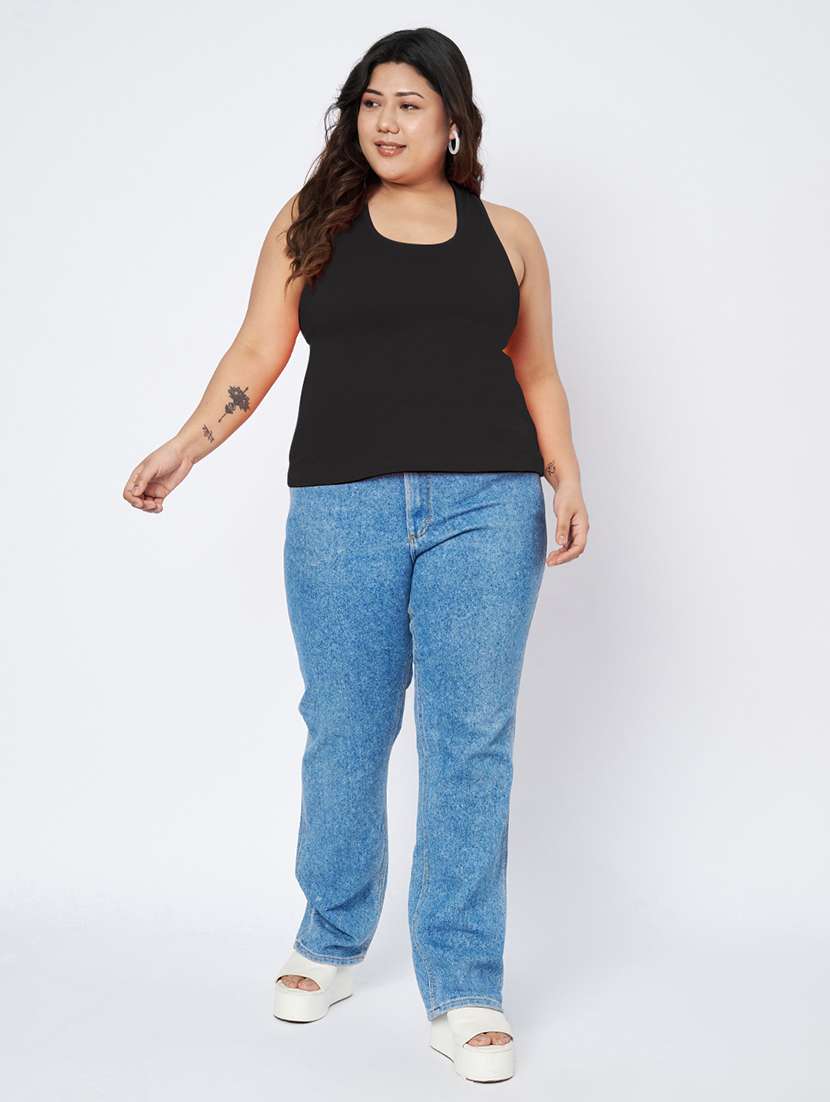 women plus size solid sleeveless camisole - 22142348 - Standard Image - 5