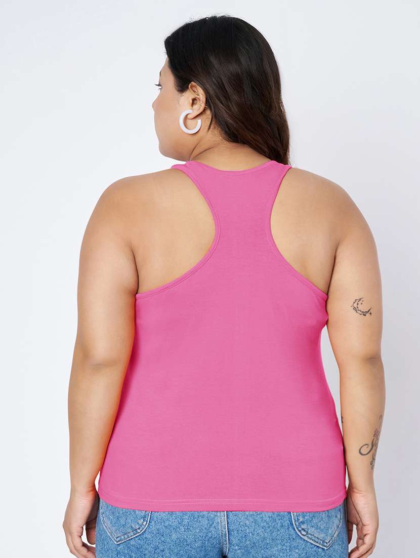 women plus size solid sleeveless camisole - 22142351 - Standard Image - 3