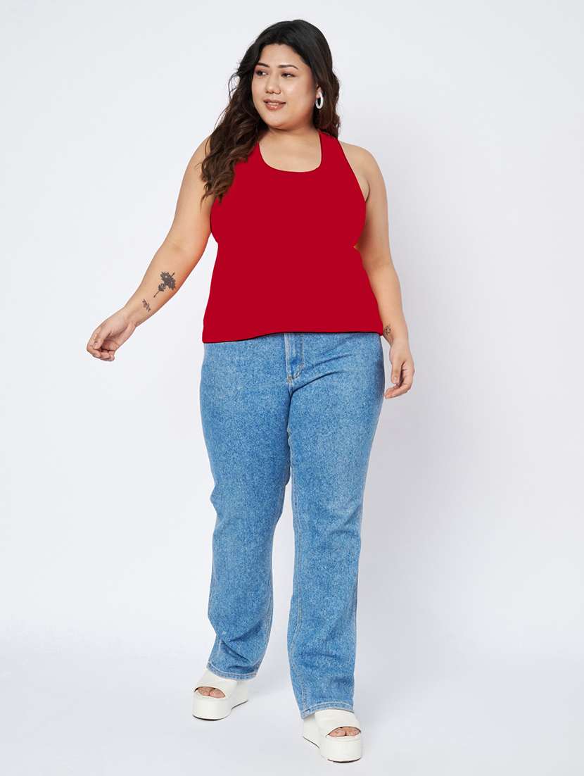 women plus size solid sleeveless camisole - 22142352 - Standard Image - 5