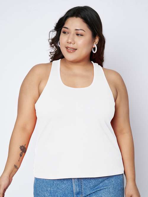 women plus size solid sleeveless camisole - 22142354 - Standard Image - 0