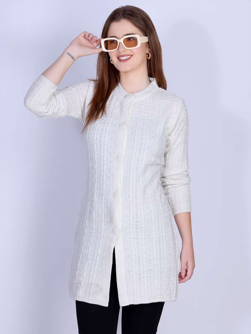 women self designed long sleeve cardigan - 22142363 - Zoom Image - 0