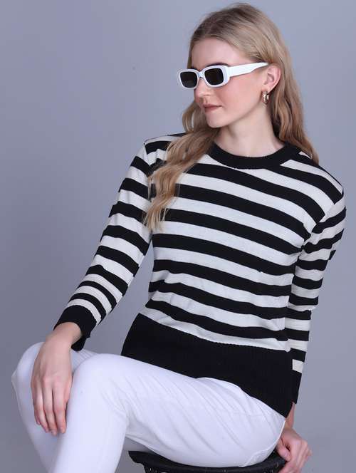 women striped long sleeve top - 22142366 -  Standard Image - 0