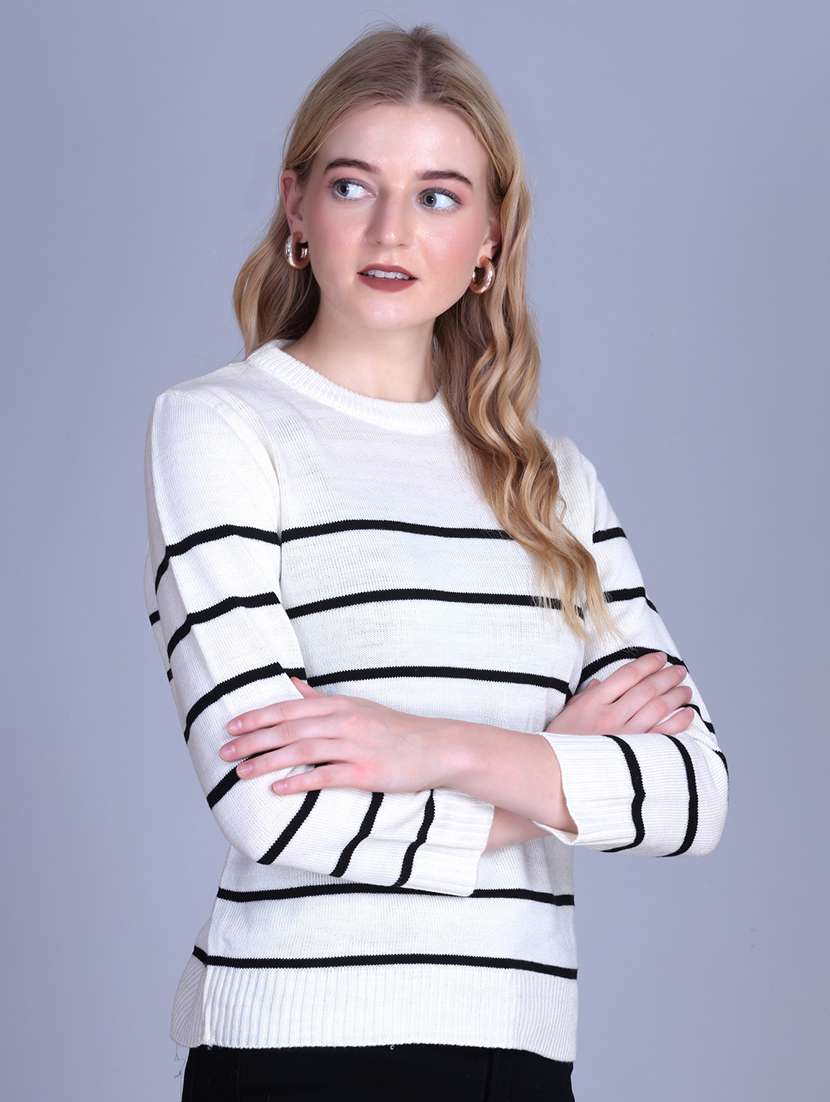 women striped long sleeve top - 22142369 -  Standard Image - 3
