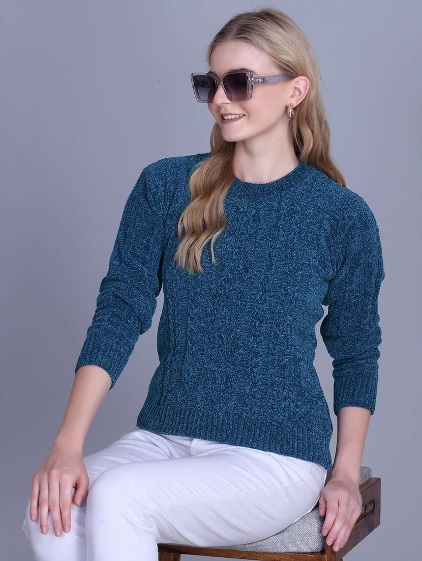 women self designed long sleeve pullover