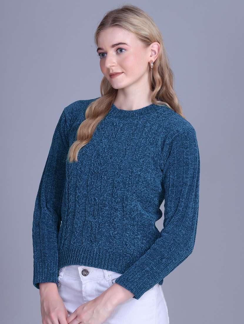 women self designed long sleeve pullover - 22142371 -  Standard Image - 3