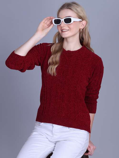 women self designed long sleeve pullover - 22142373 -  Standard Image - 0