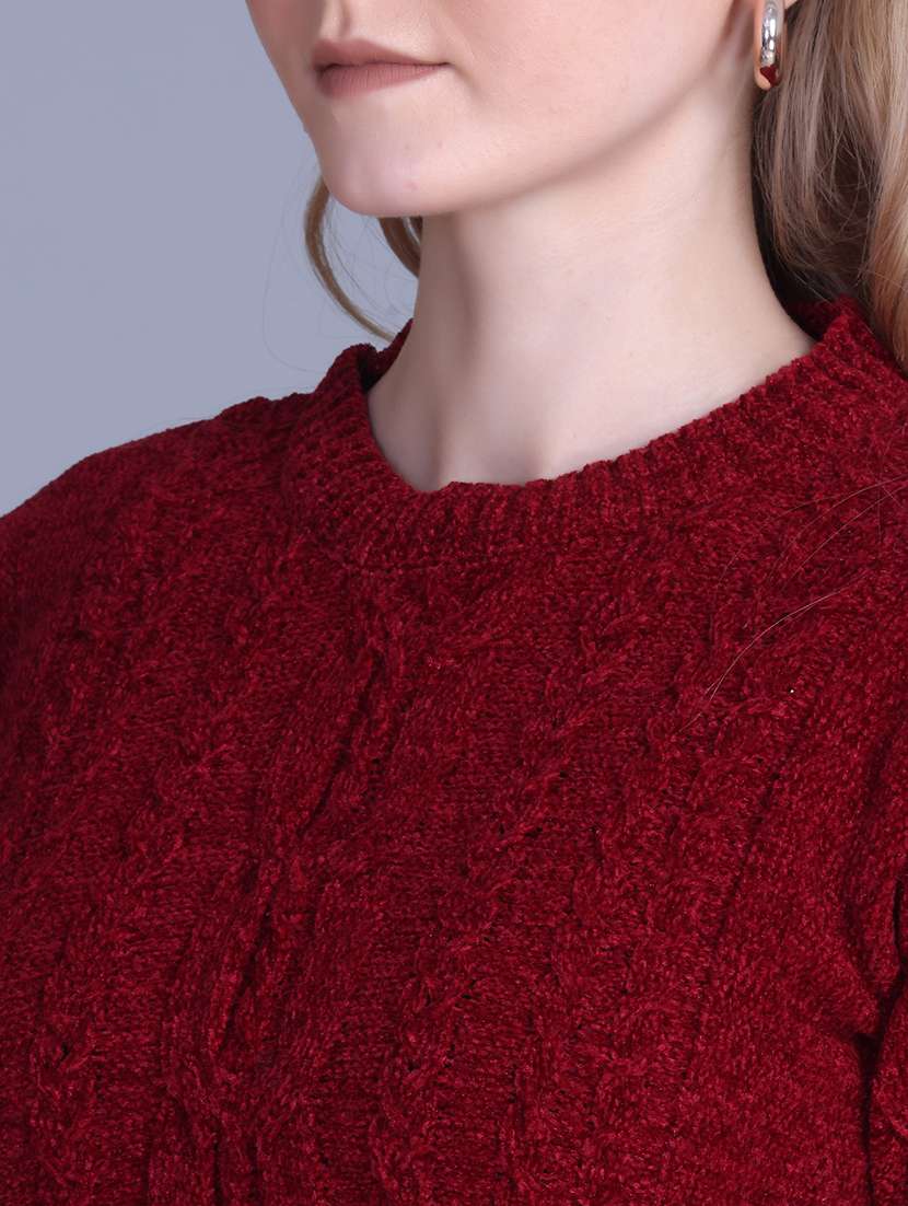 women self designed long sleeve pullover - 22142373 -  Standard Image - 5