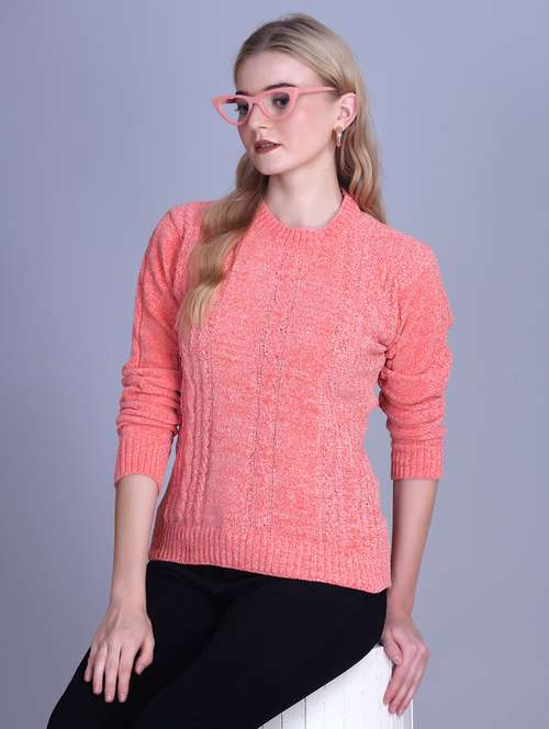 women self designed long sleeve pullover - 22142375 - Standard Image - 0