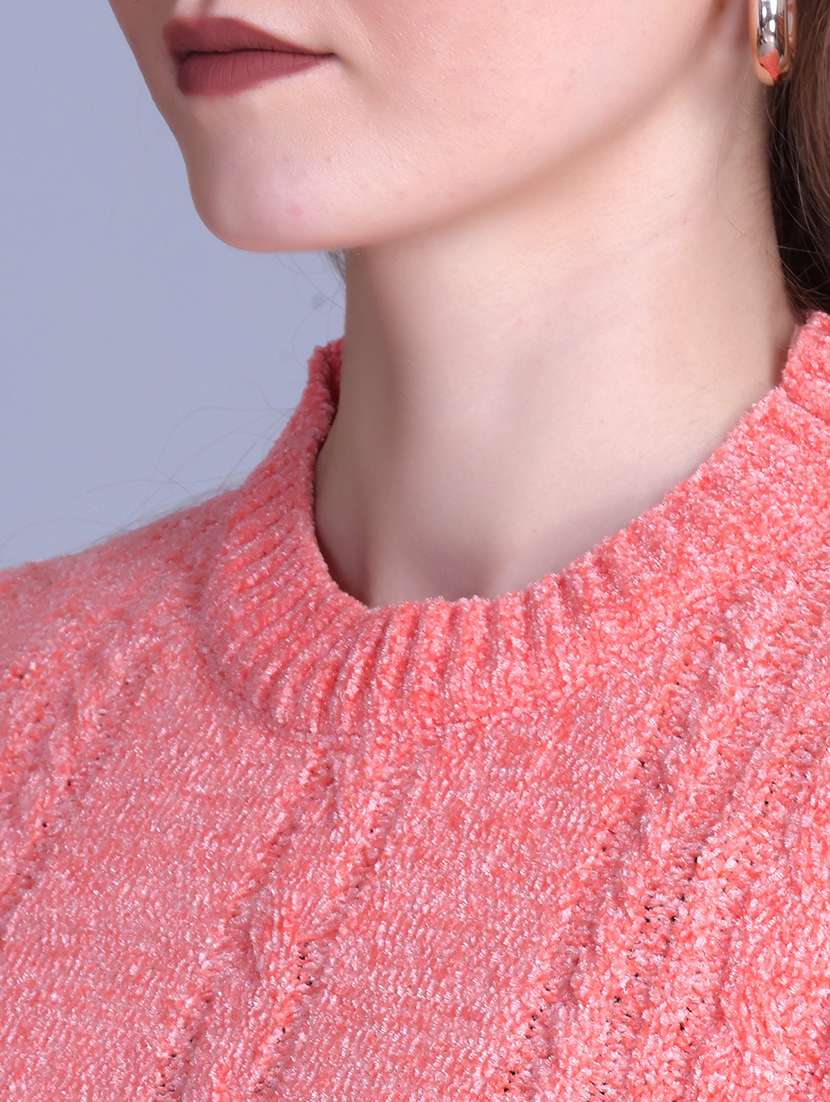 women self designed long sleeve pullover - 22142375 - Standard Image - 5