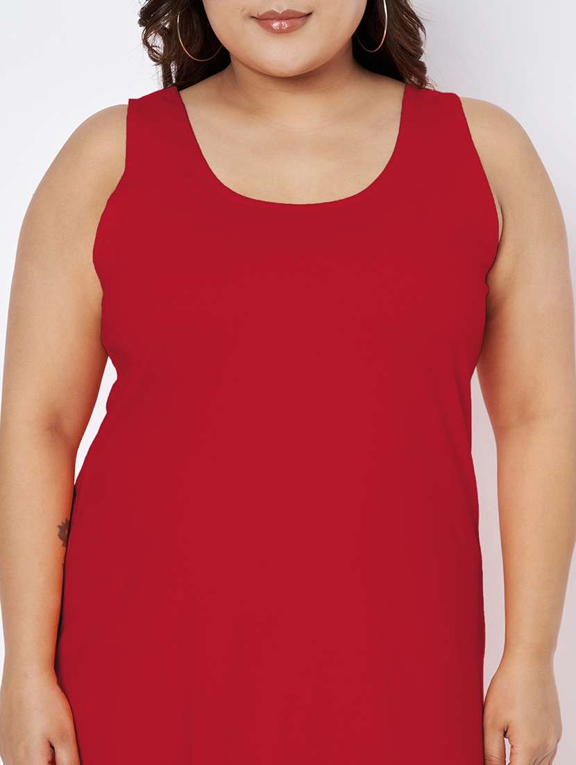 women plus size solid sleeveless sheath dress - 22142393 -  Standard Image - 5