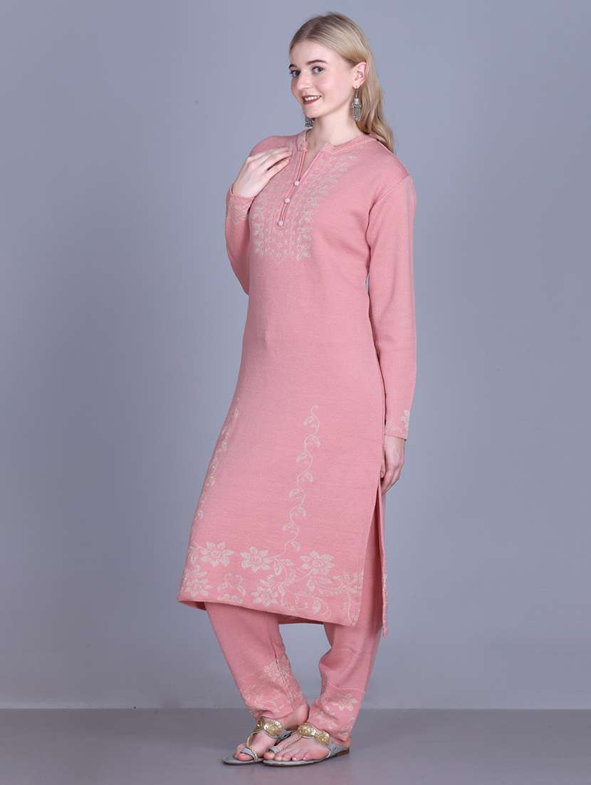 women self design long sleeve kurta pant with dupatta set - 22142407 - Standard Image - 5
