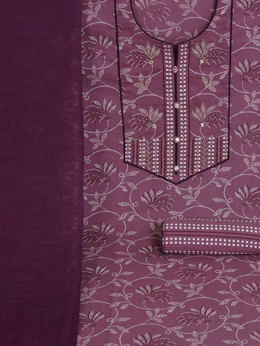 women printed unstitched suit set - 22142481 -  Standard Image - 3