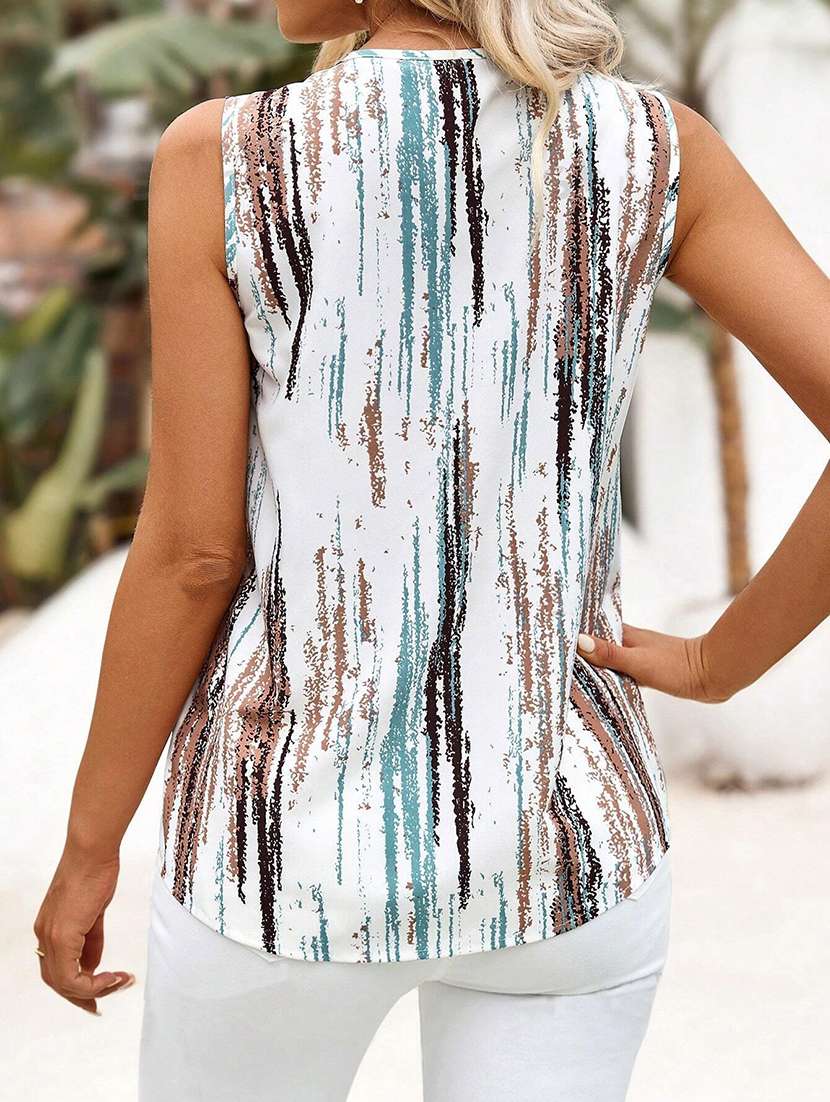 women printed sleeveless top - 22142602 -  Standard Image - 3