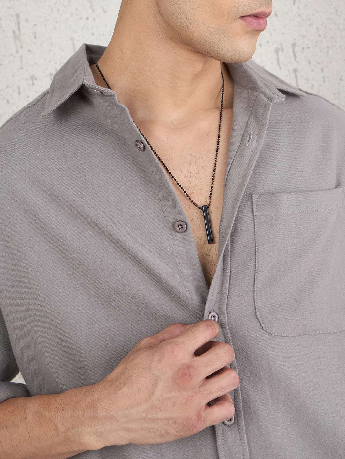 men solid long sleeve oversized casual shirt - 22142716 - Standard Image - 5