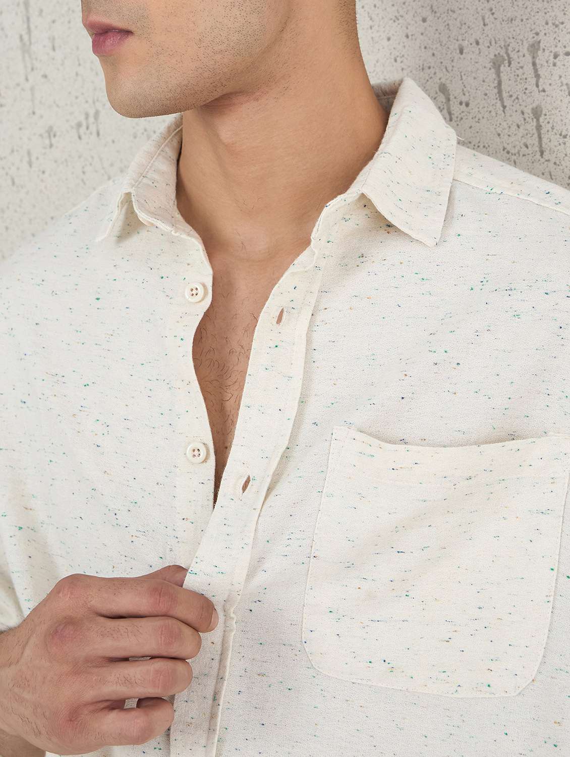 men self design long sleeve oversized casual shirt - 22142718 - Standard Image - 5