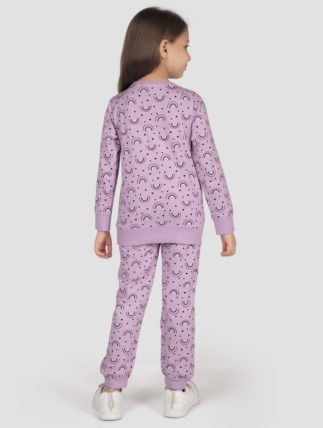 girls printed long sleeve pyjama set nightwear - 22142741 -  Standard Image - 3