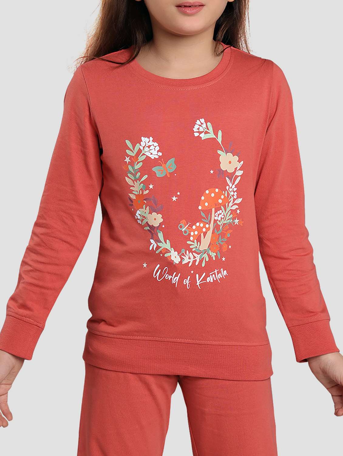 girls printed long sleeve pyjama set nightwear - 22142742 -  Standard Image - 3
