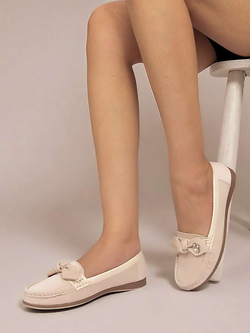 women beige slip on loafer - 22142746 -  Zoom Image - 0