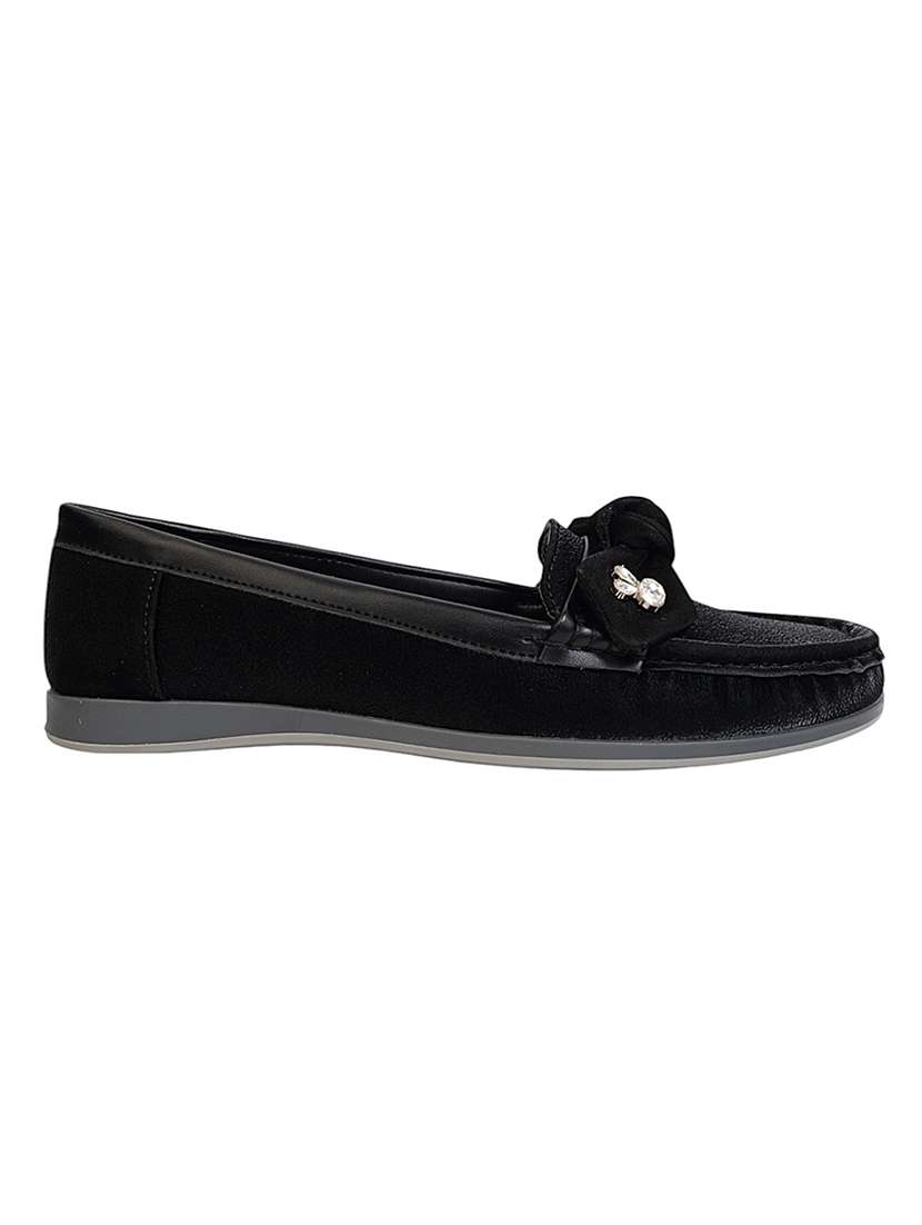 women black slip on loafer - 22142747 - Standard Image - 3