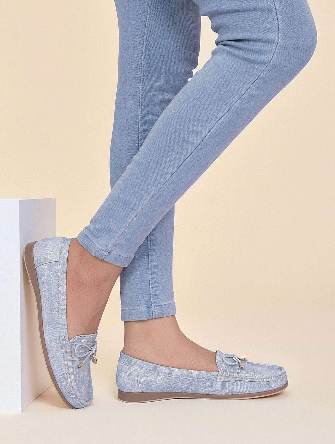 women blue slip on loafer - 22142749 - Zoom Image - 0
