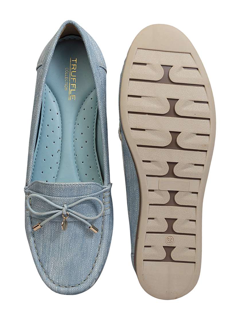 women blue slip on loafer - 22142749 - Standard Image - 5