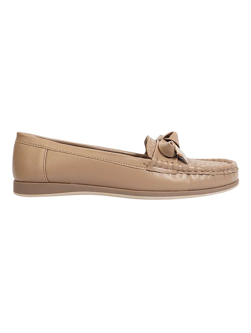 women brown slip on loafer - 22142751 - Standard Image - 3