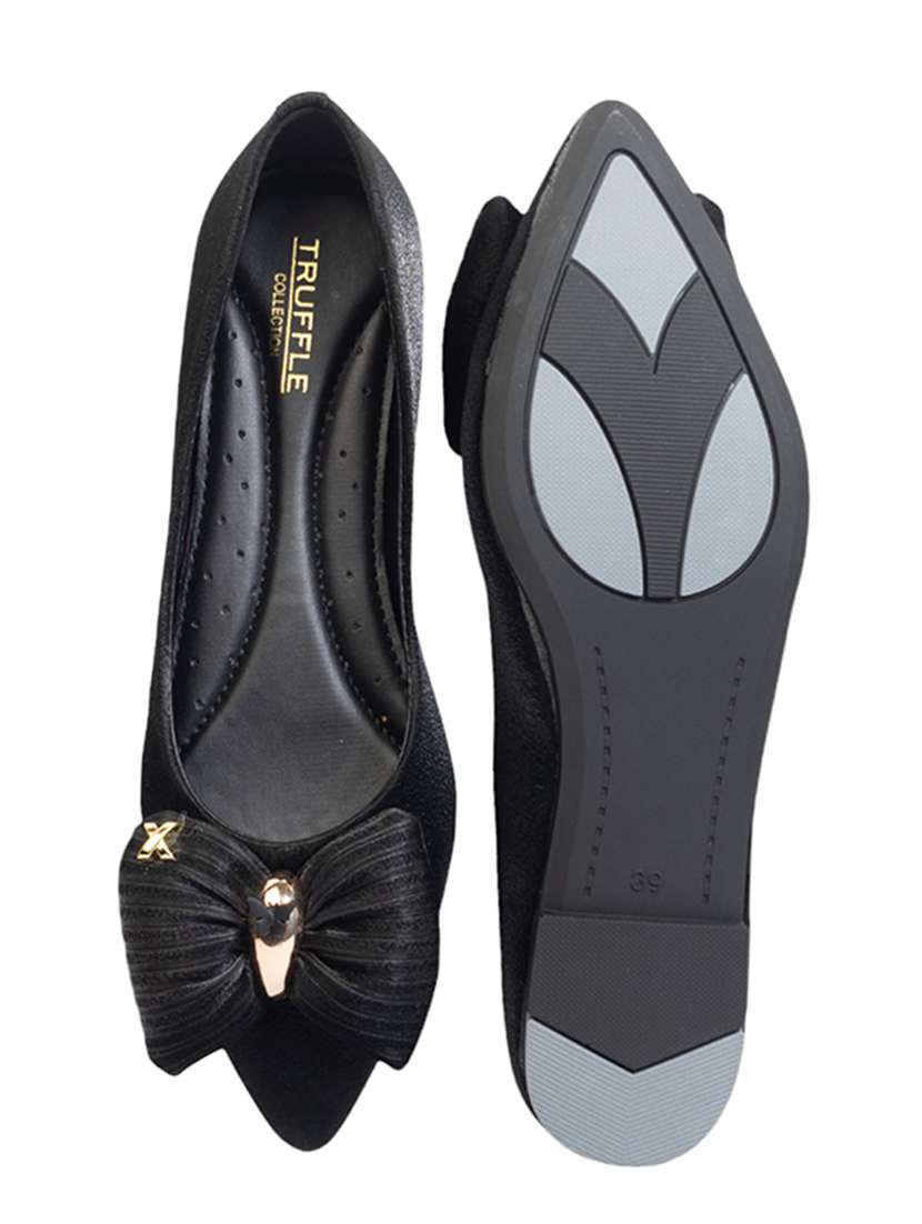women black slip on ballerina - 22142753 - Standard Image - 5