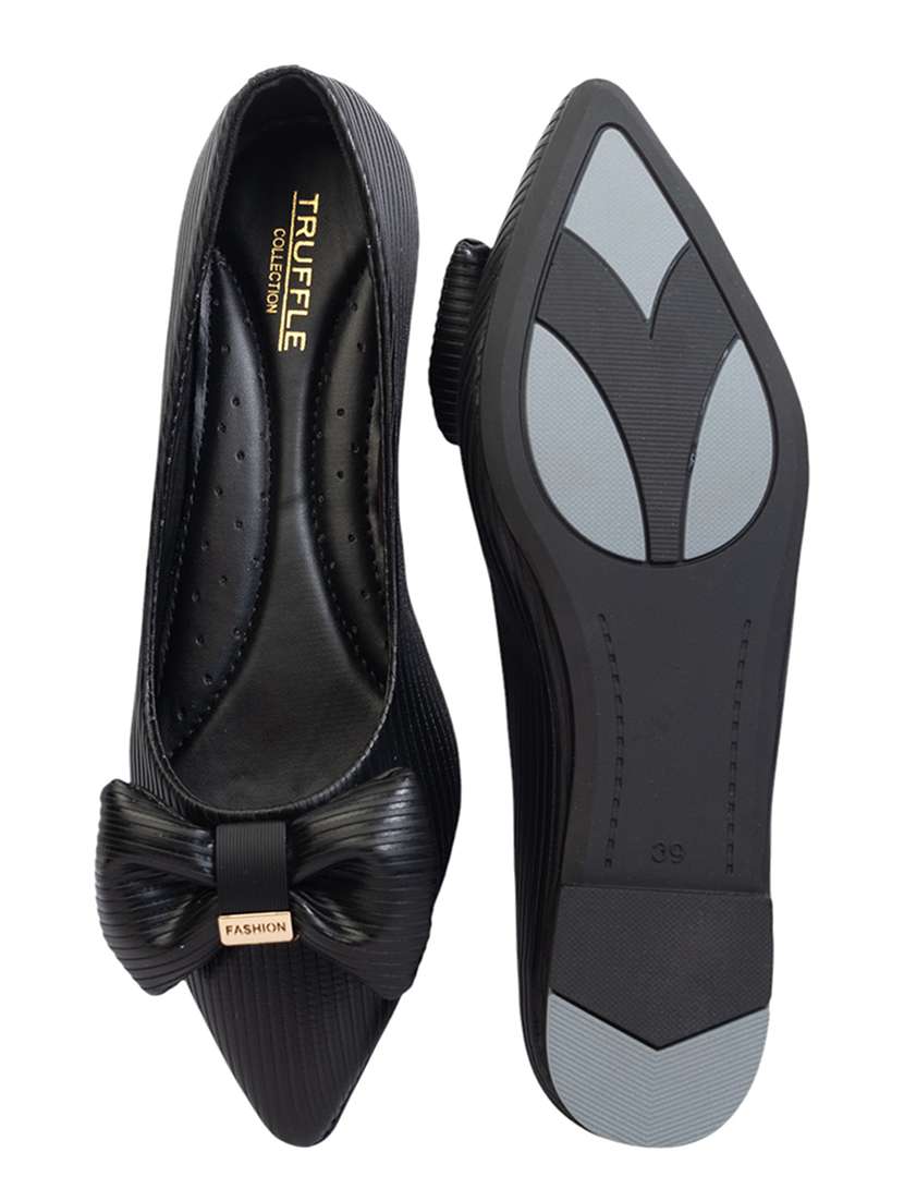 women black slip on ballerina - 22142755 - Standard Image - 5